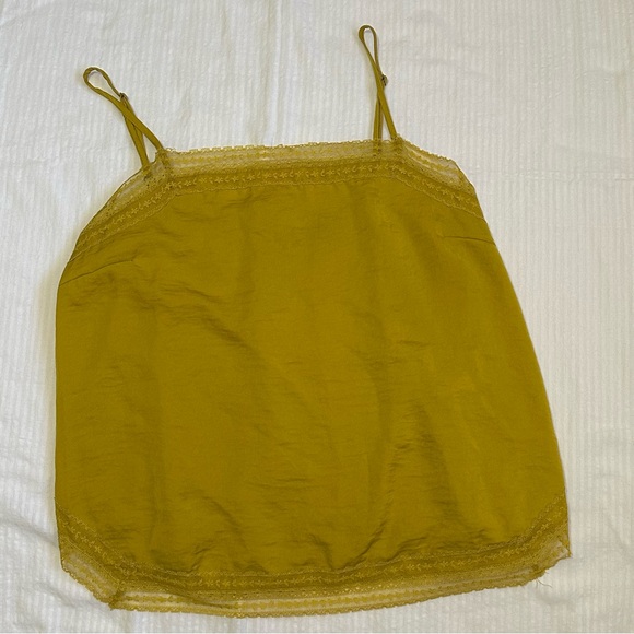 Abercrombie Square Neck Lace Silk Cami - Picture 2 of 9